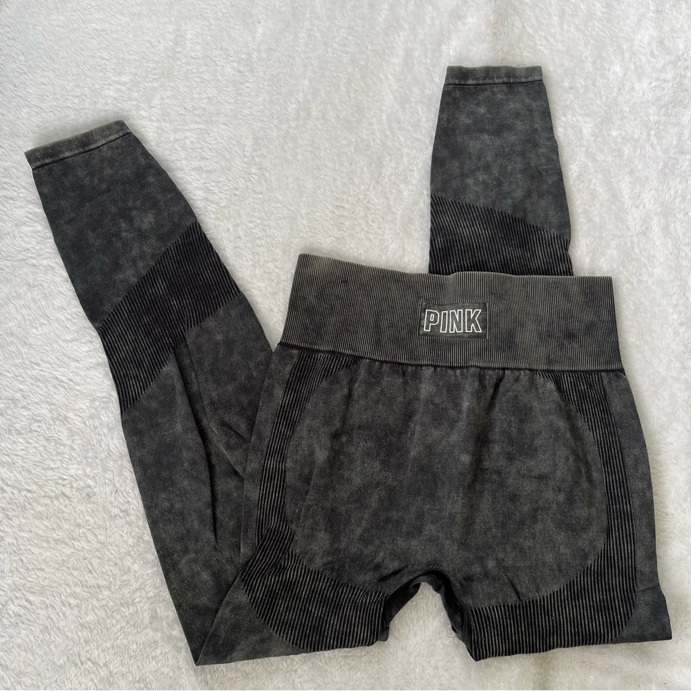 Pink VS grey athletic no seam leggings